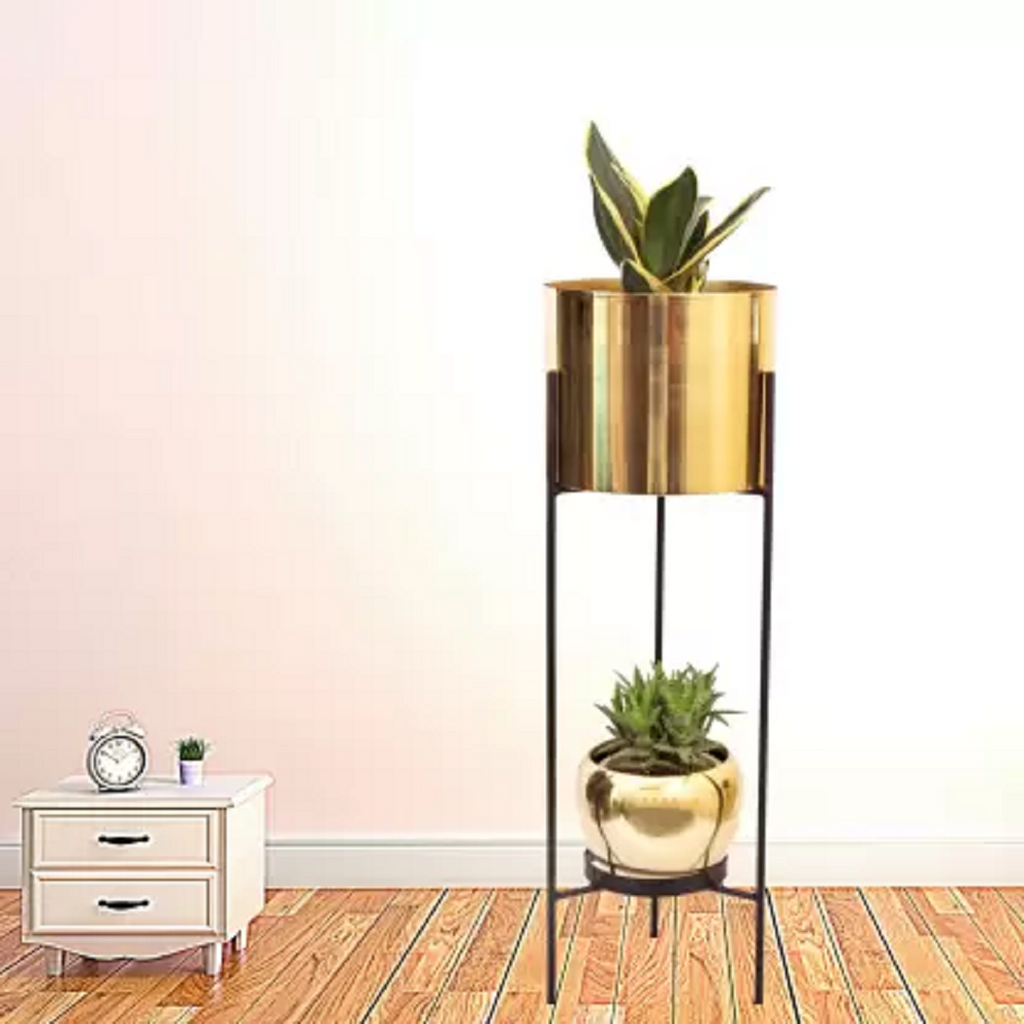 Double Decker Planter With Stand