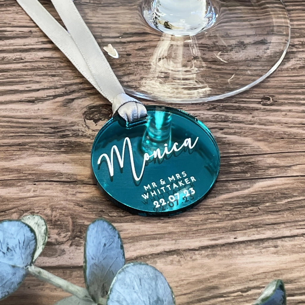 Luxury Wedding Favour - Acrylic Drink Name Charms