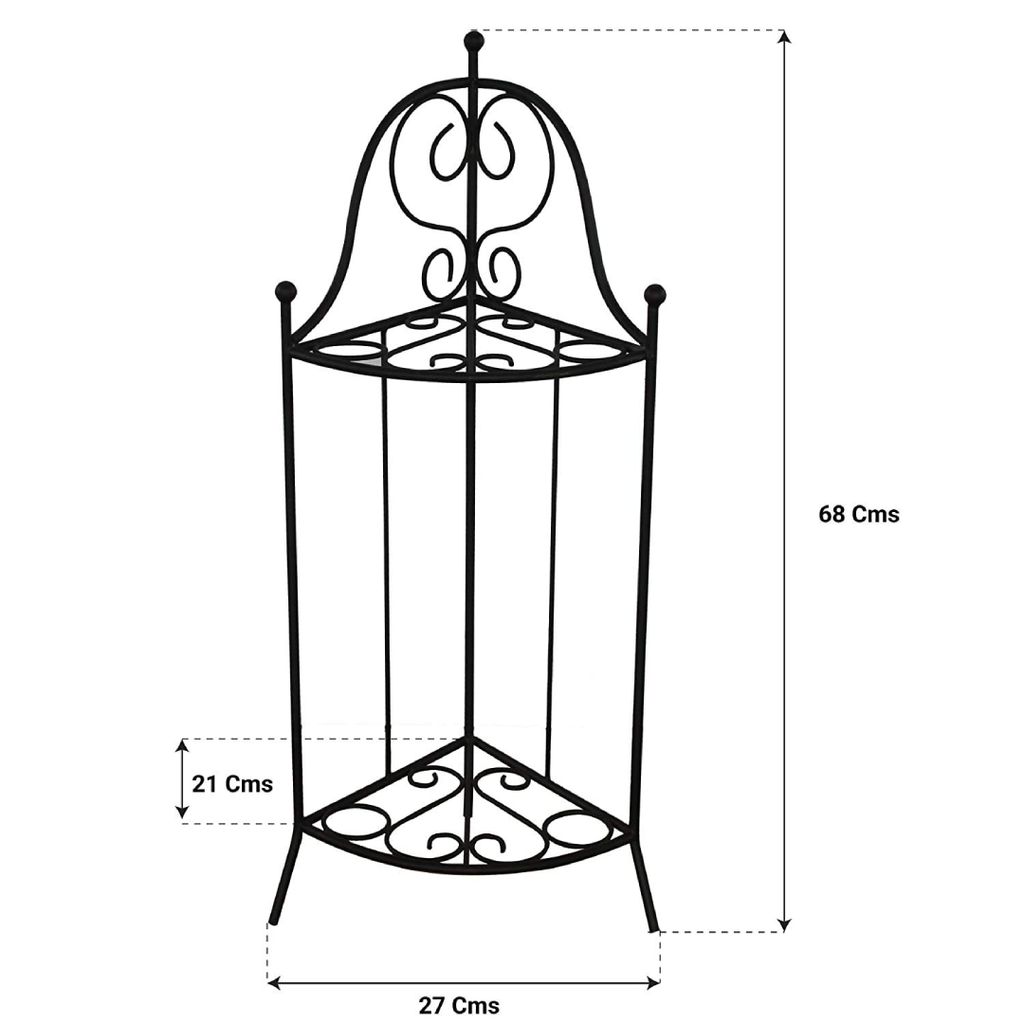 2 Tier Corner Stand For Flower Pot