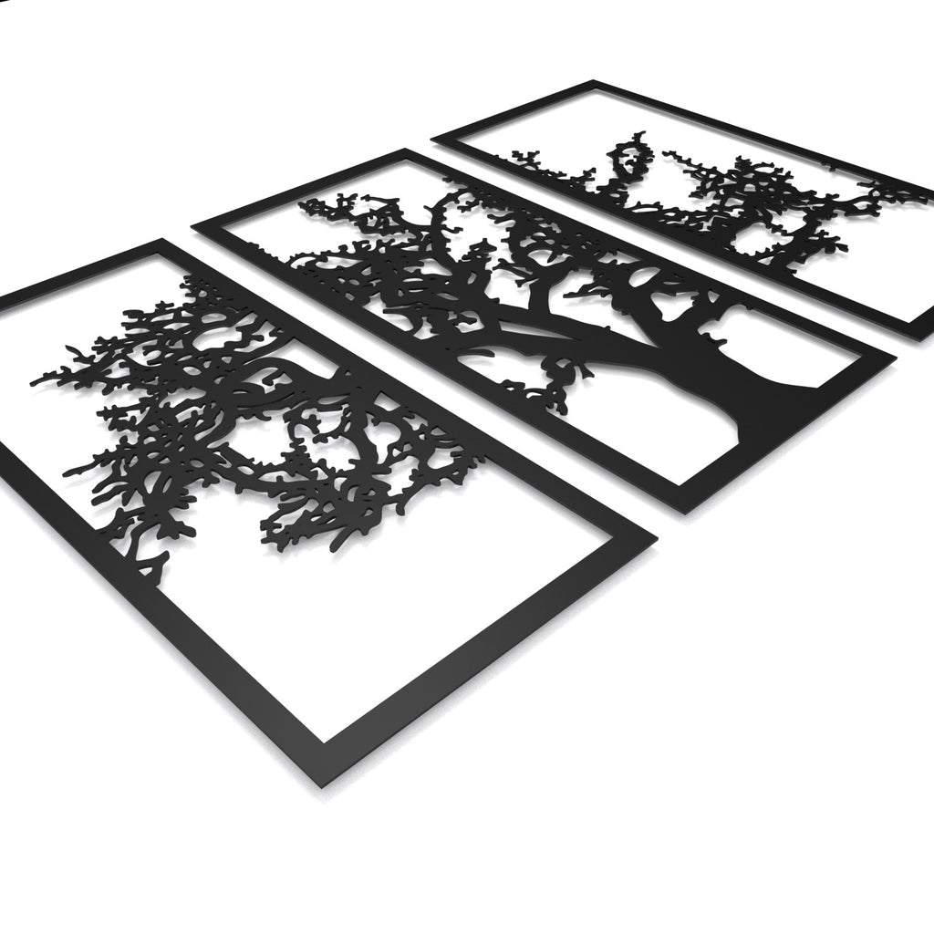 Country Oak Tree Metal Wall Art