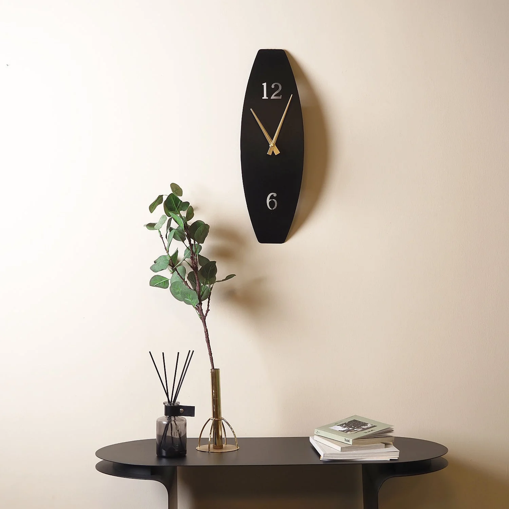 Curve Of Time Metal Wall Clock