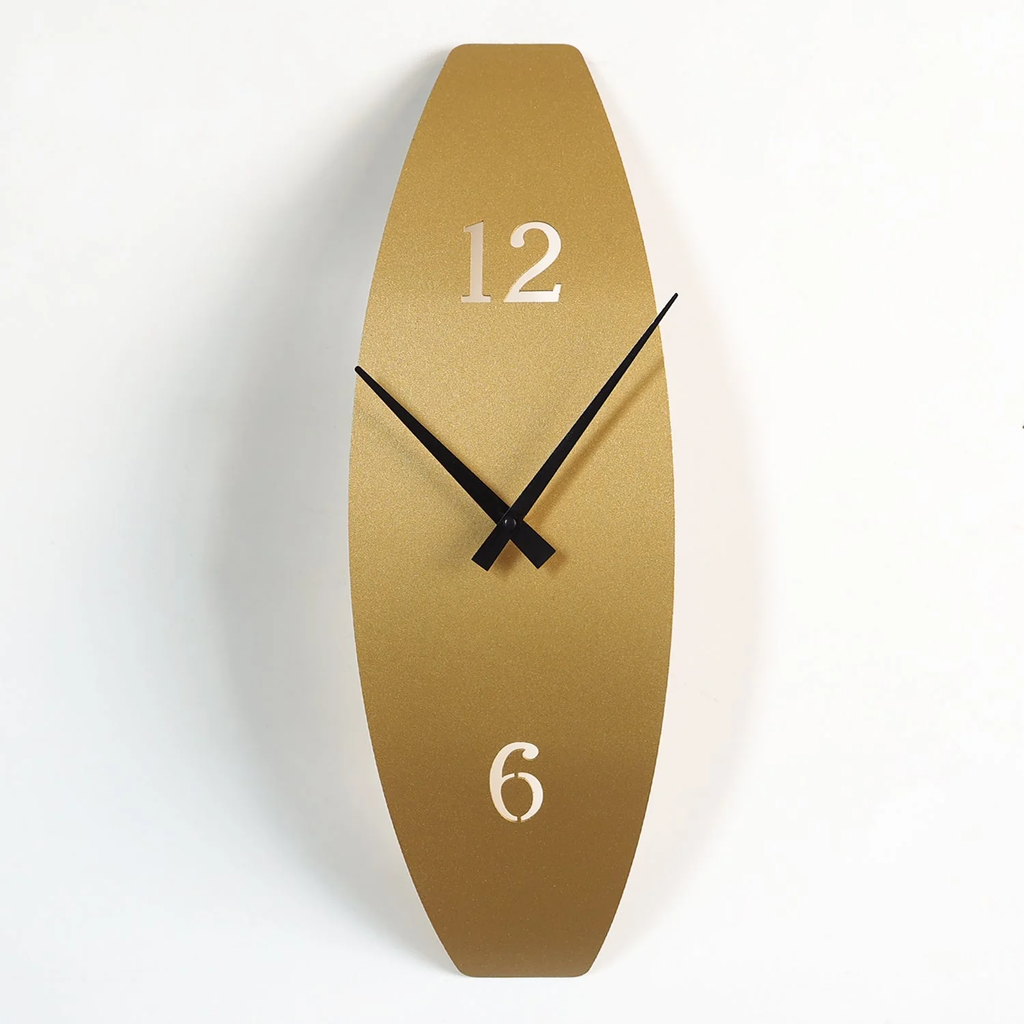 Curve Of Time Metal Wall Clock