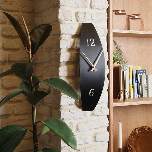 Curve Of Time Metal Wall Clock