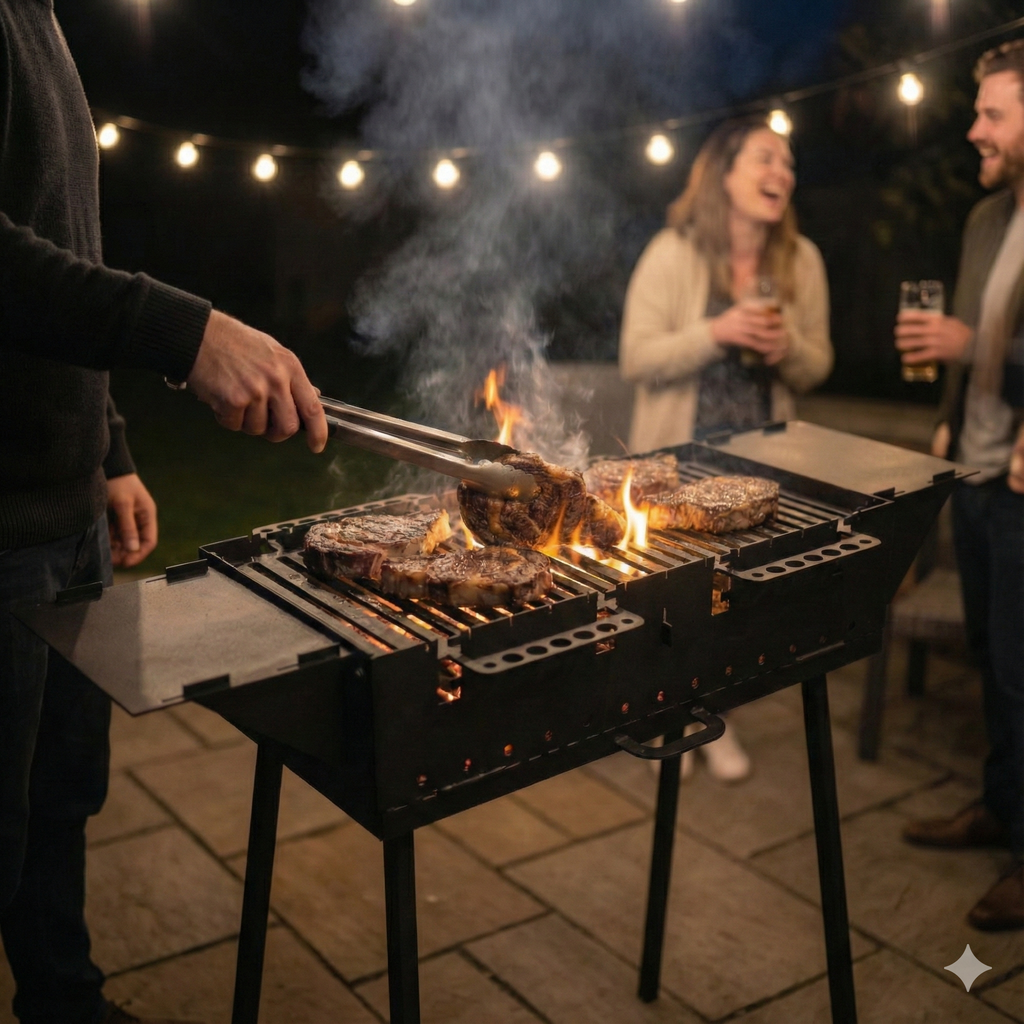 Free Standing Metal BBQ Griller