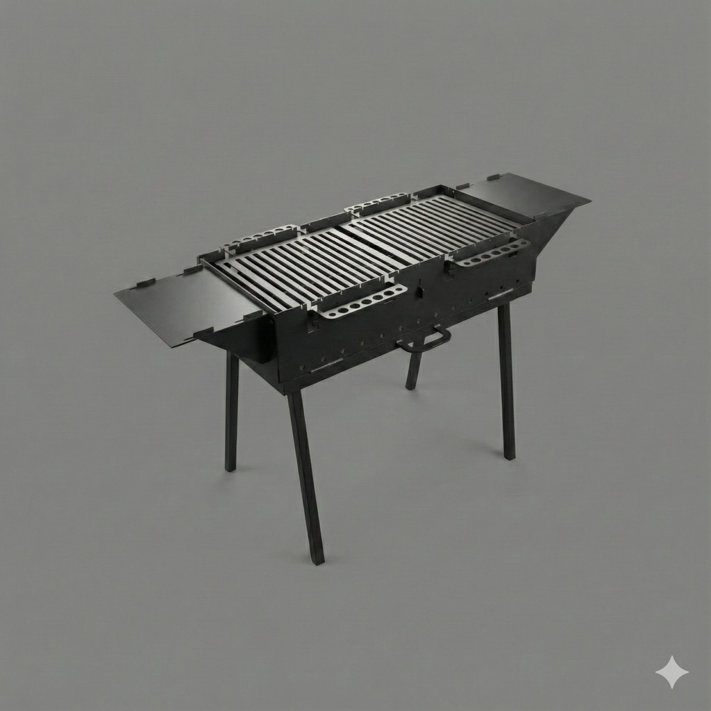 Free Standing Metal BBQ Griller