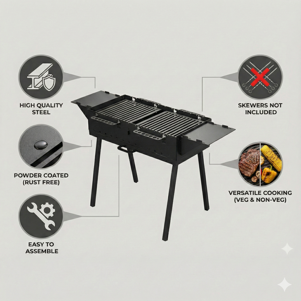 Free Standing Metal BBQ Griller