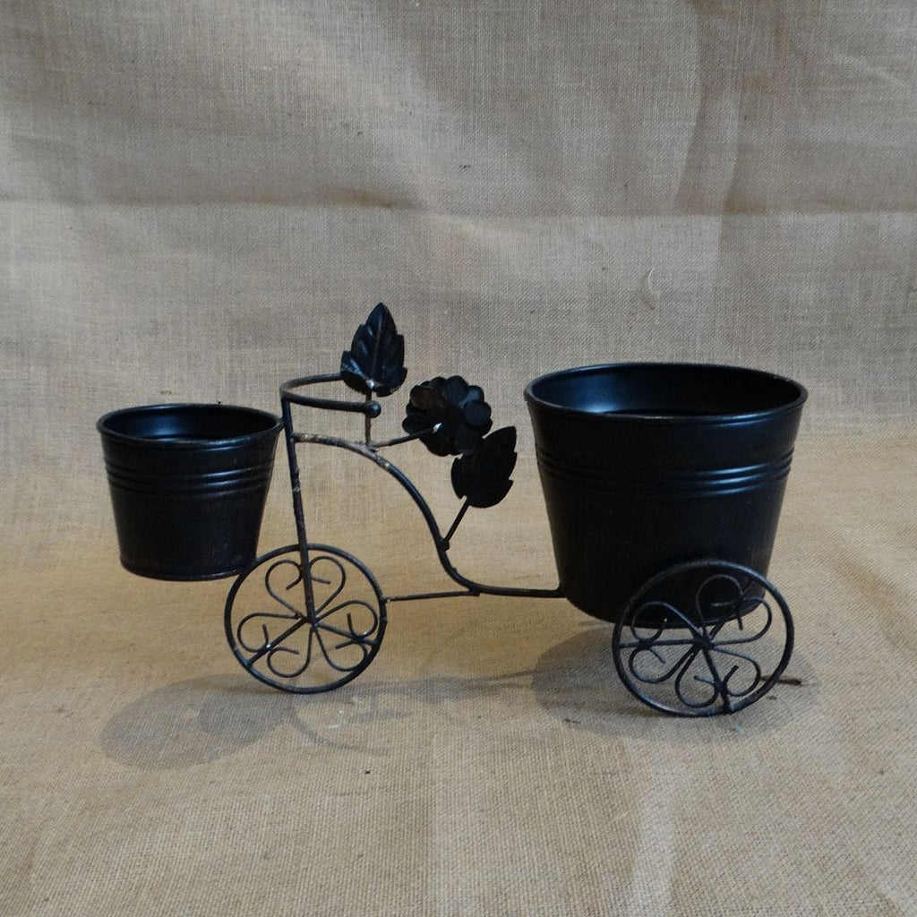 Decorative Rickshaw Metal Planter