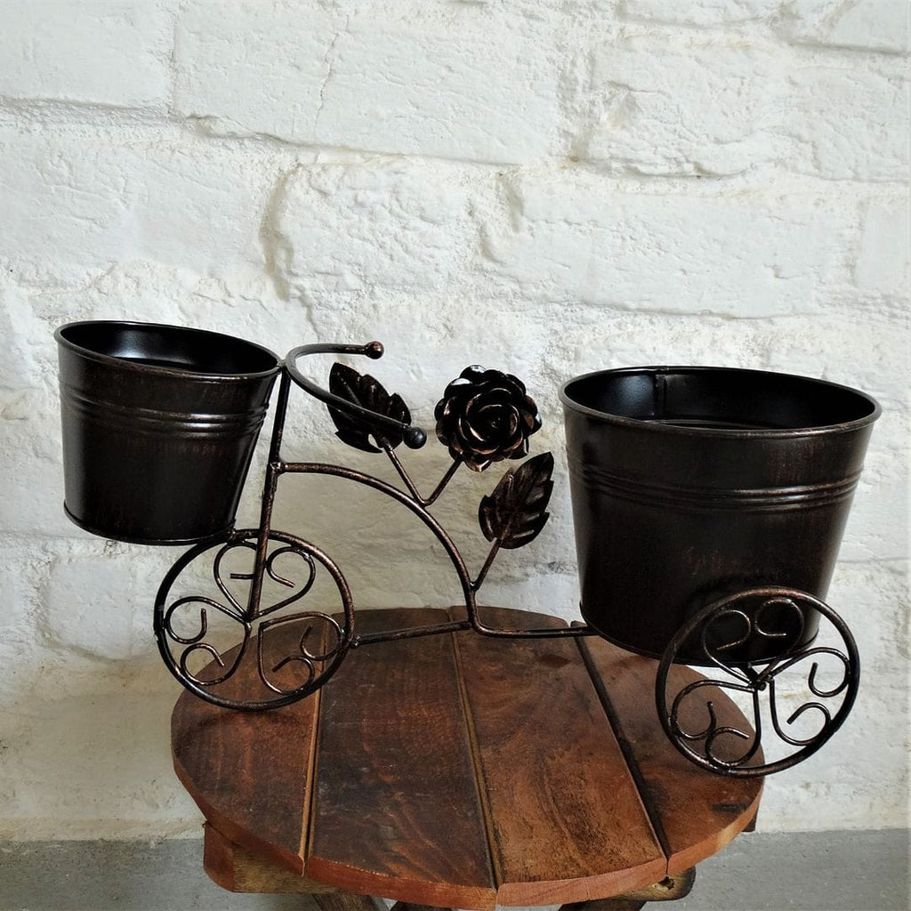 Decorative Rickshaw Metal Planter