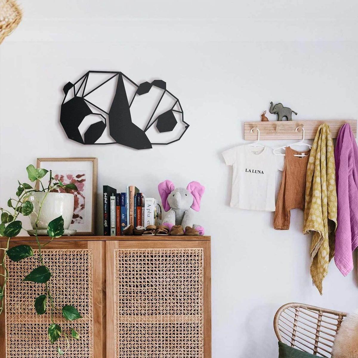 Panda Metal Wall Art – oliveandgray