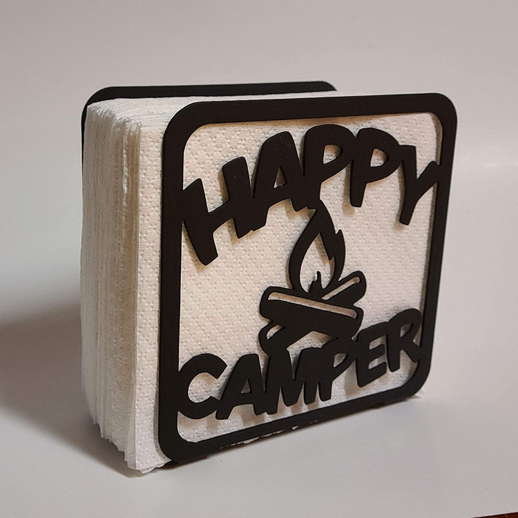 Happy Camper Napkin Holder