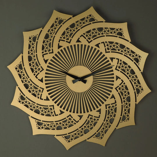 Islamic Pattern Metal Wall Clock