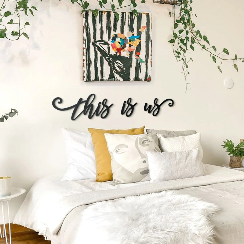 This Is Us Written Metal Wall Art