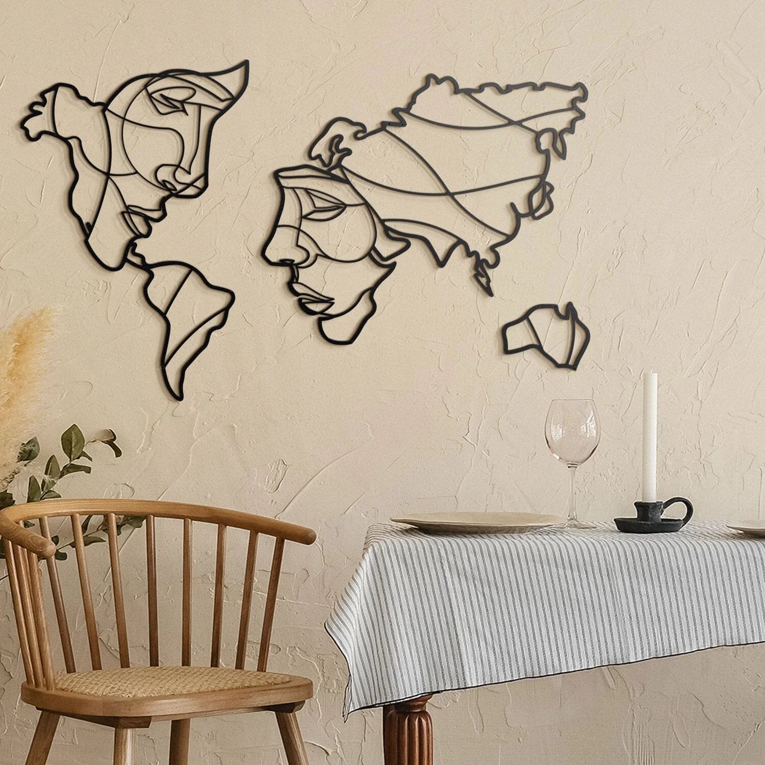 Faces of World Map – oliveandgray