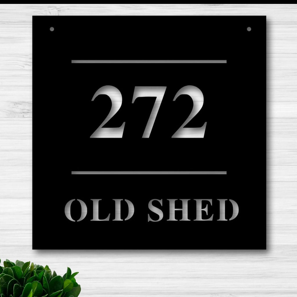 Personalized Metal Address Sign