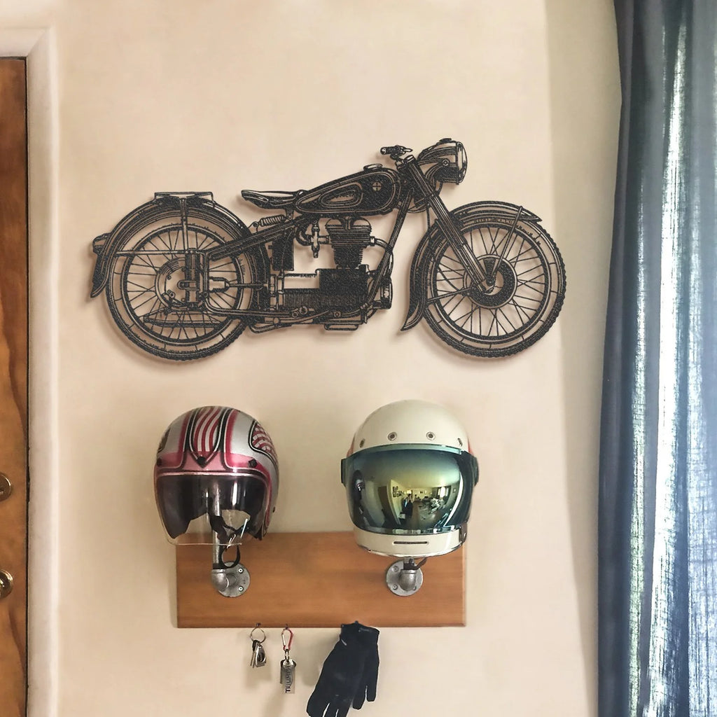 Cafe Racer Metal Wall Art