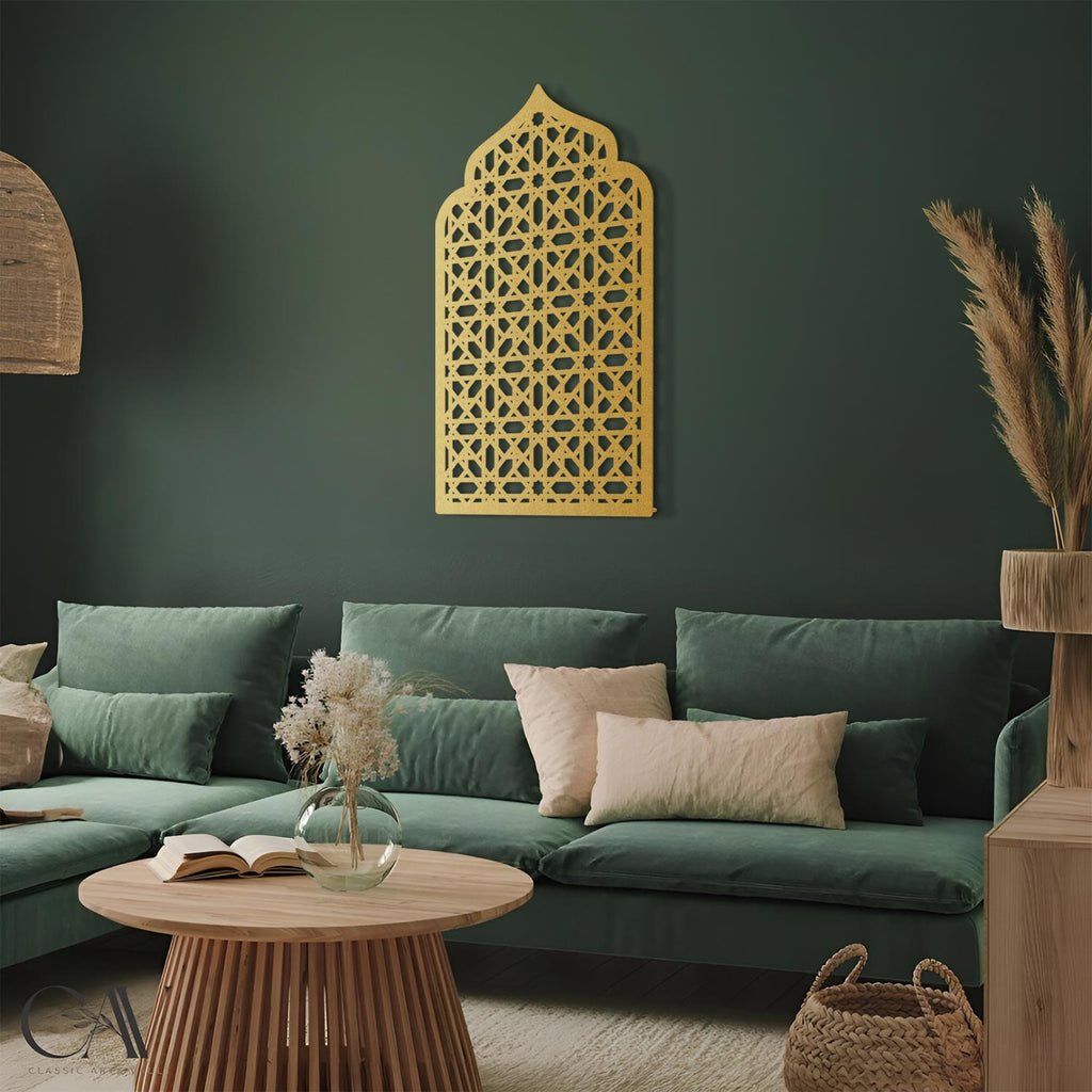 Mihrab Patterned Metal Wall Art