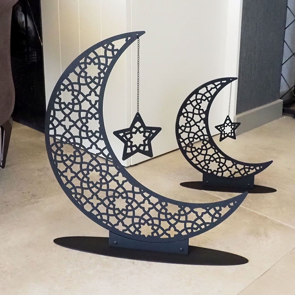 Metal Crescent Moon Islamic Decor