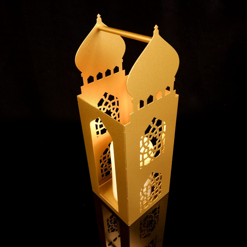 Nazende Metal Islamic Candle Holder Set of 2