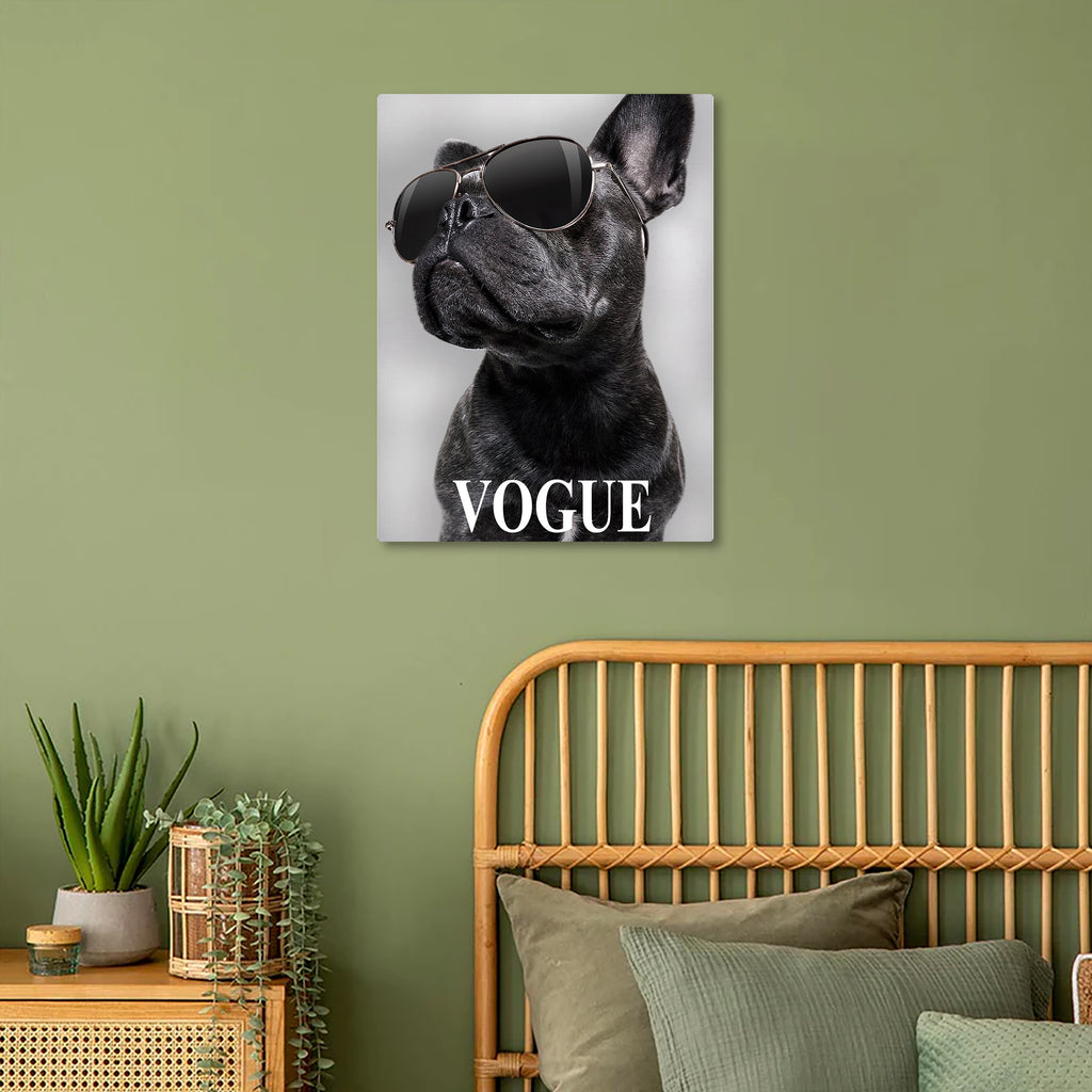 Posh Pup Vogue Metal Poster