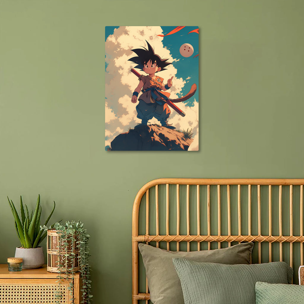 Little Goku: A Saiyan’s Journey Metal Poster