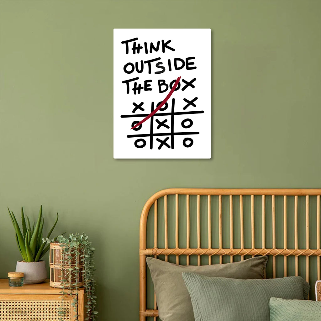 Unlock Your Potential: Think Outside the Box Metal Poster