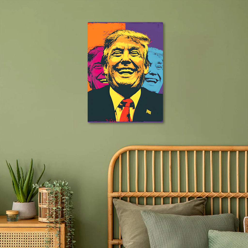 Trump's Signature Smile Metal Poster