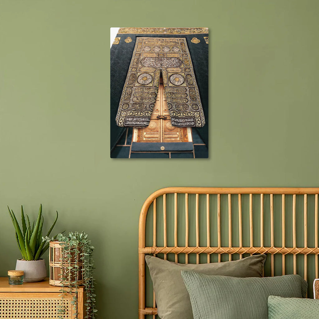 Heart of Mecca: Kaaba & Kiswa Metal Poster - Ramadan Sale