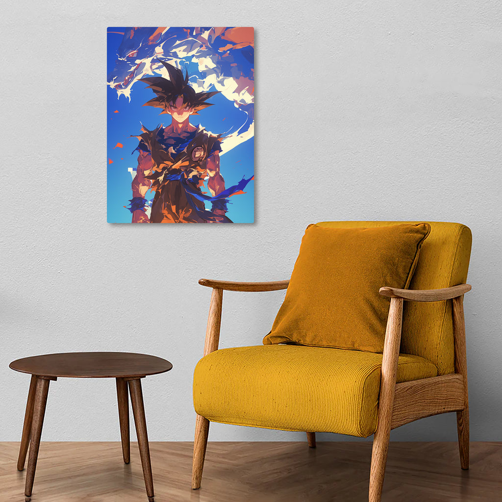 Shenron’s Guardian: Goku Metal Poster