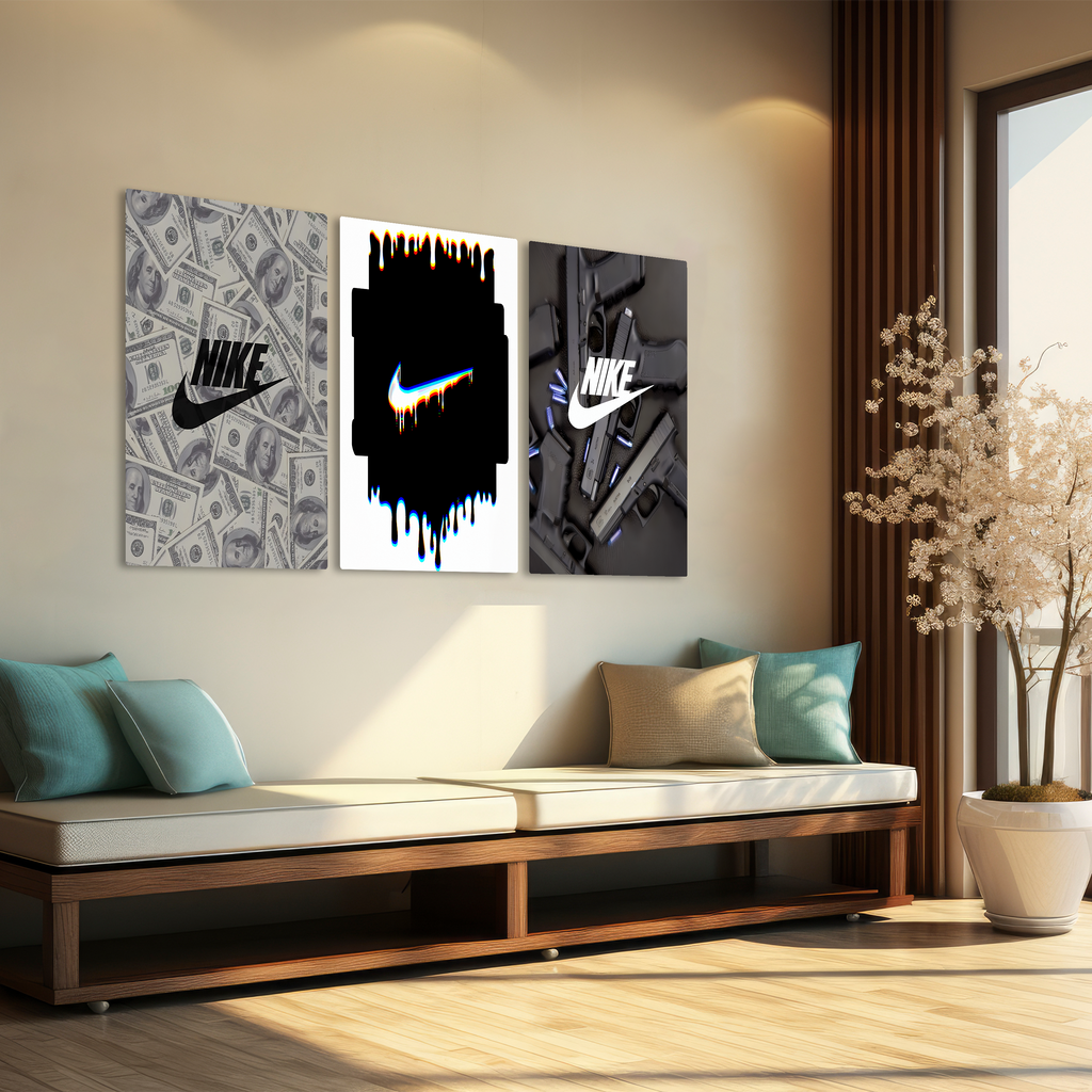 Nike Noir: The Power Set, Set of 3 Metal Poster