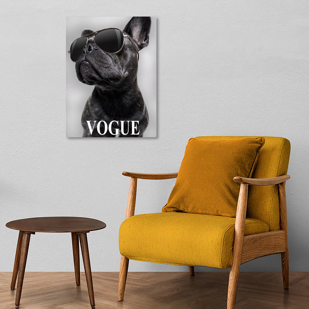 Posh Pup Vogue Metal Poster