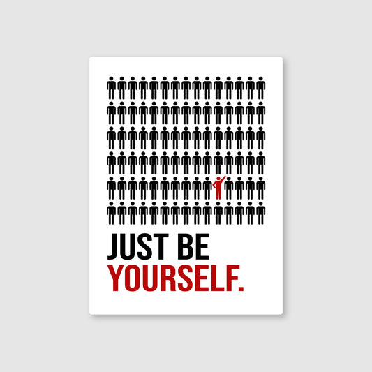 Authenticity is Your Superpower: Just Be Yourself  Metal Poster