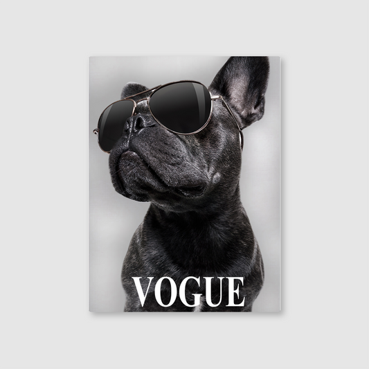 Posh Pup Vogue Metal Poster