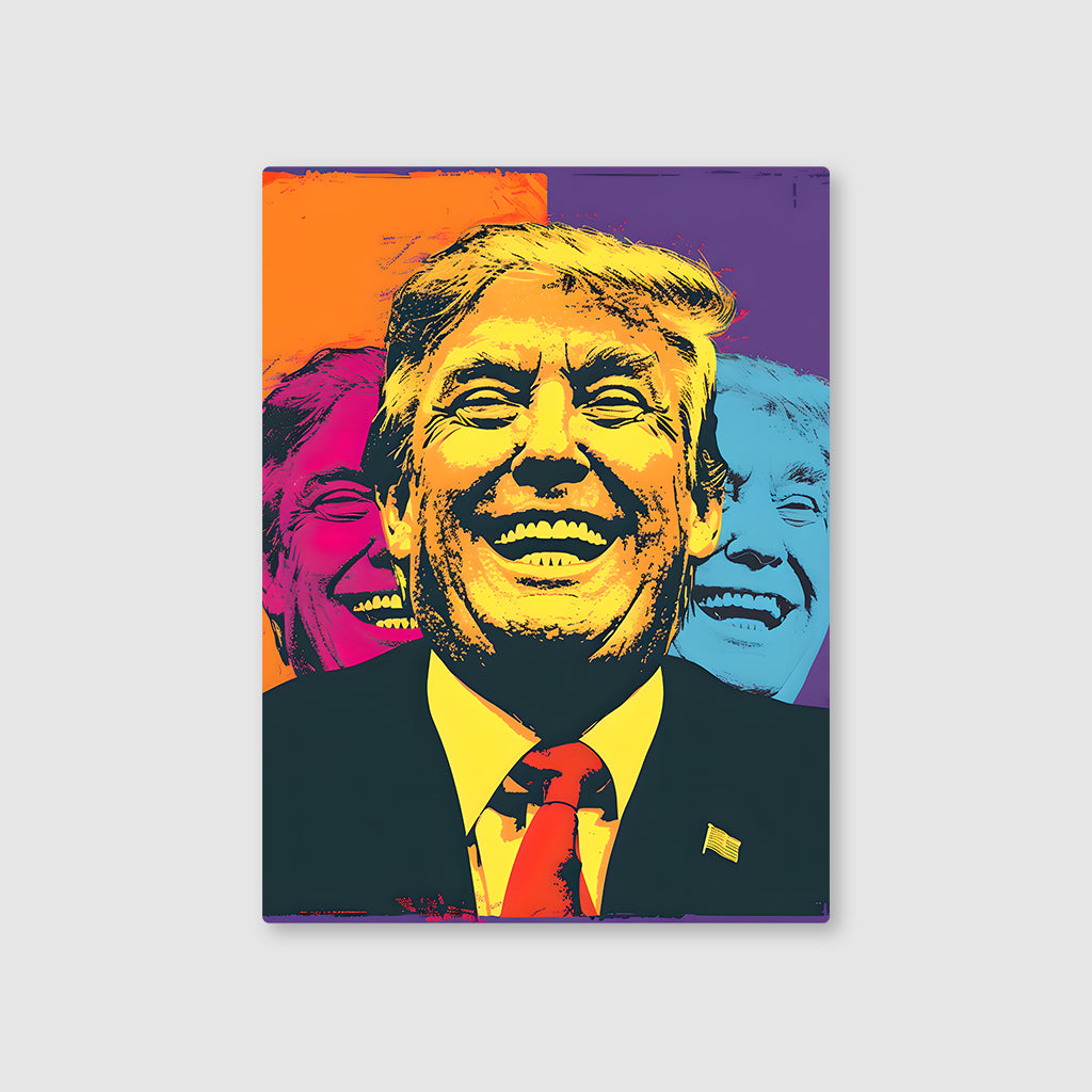 Trump's Signature Smile Metal Poster