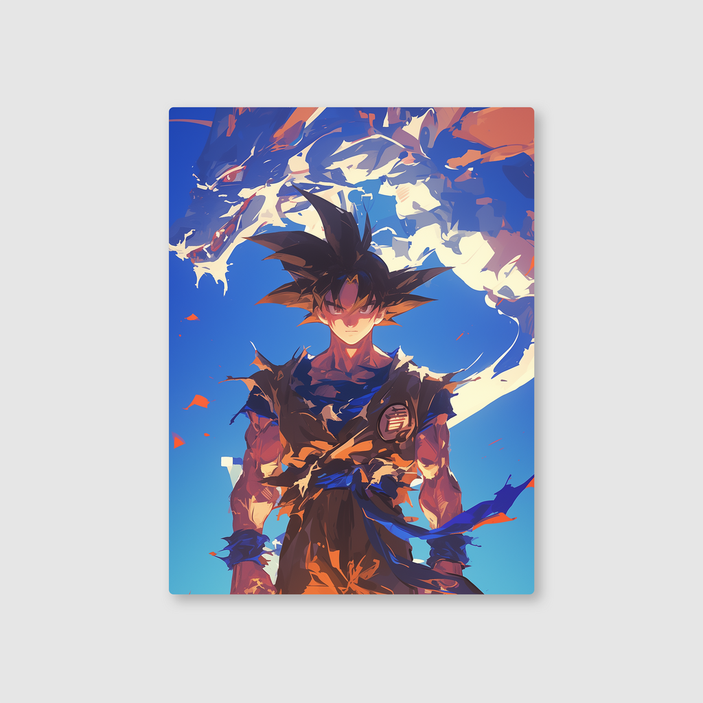 Shenron’s Guardian: Goku Metal Poster