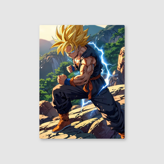 SSJ2 Gohan: Cell Showdown Metal Poster