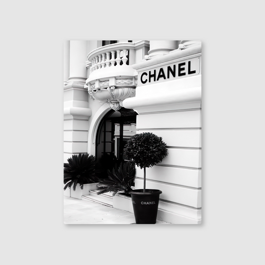 Chanel Storefront Metal Poster