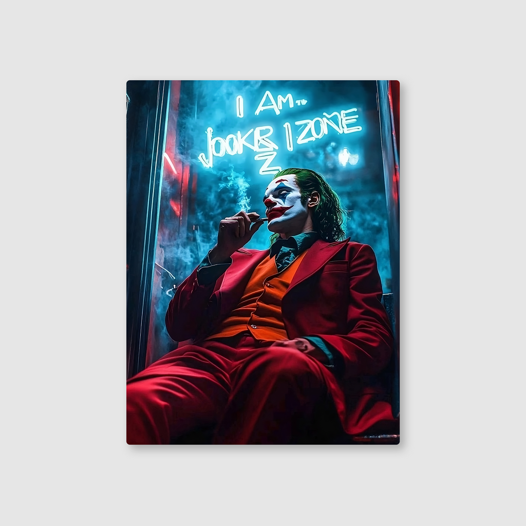 Villain’s Vibe: I Am Joker Metal Poster