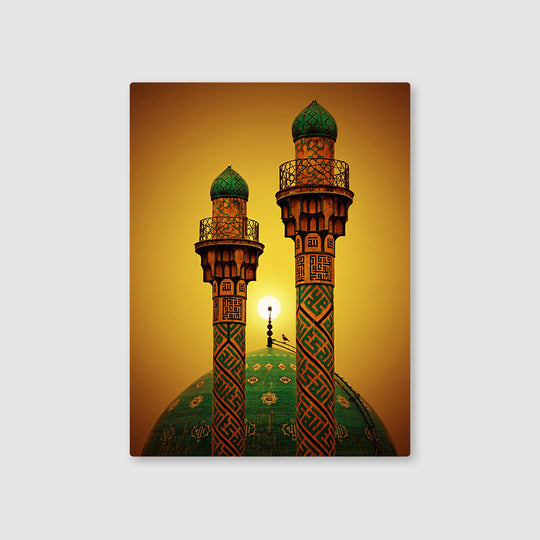 A Symbol of Faith: Sharif Mosque, Tehran Metal Poster