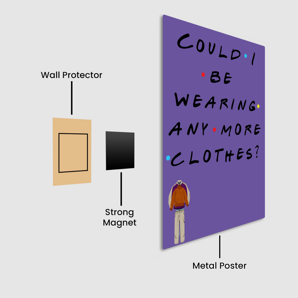 Could I Be Wearing Any More Clothes? Metal Poster