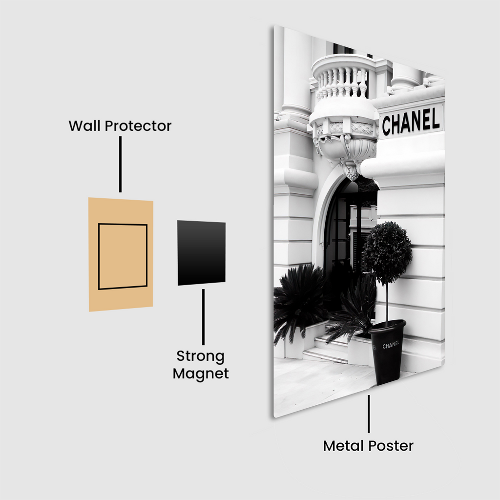 Chanel Storefront Metal Poster