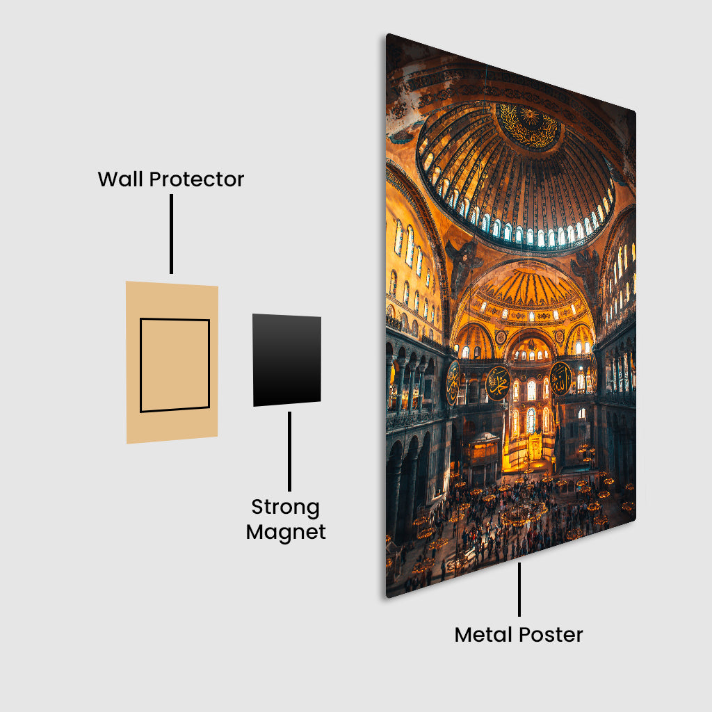 Timeless Faith: Haghia Sophia Metal Poster