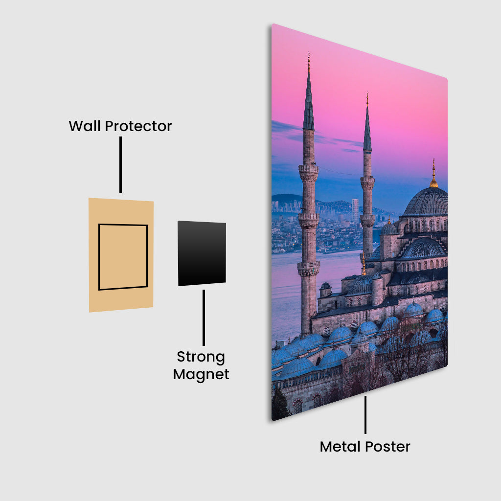 Timeless Sultan Ahmed Mosque Metal Poster