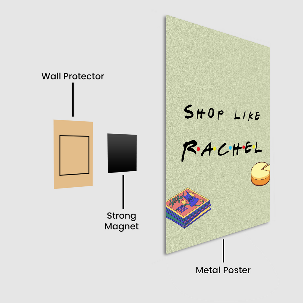 Shop Like Rachel Metal Poster