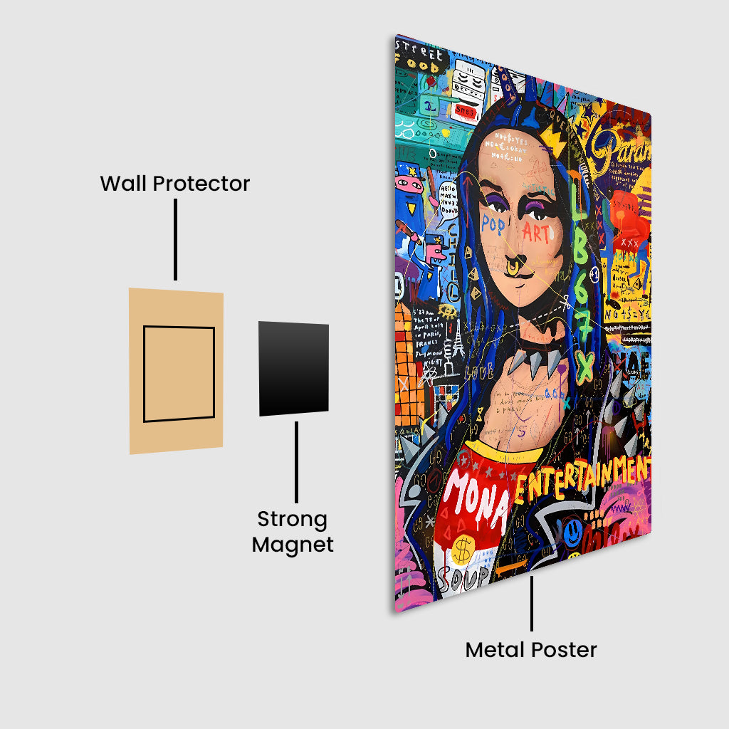 The Urban Mona Lisa Metal Poster