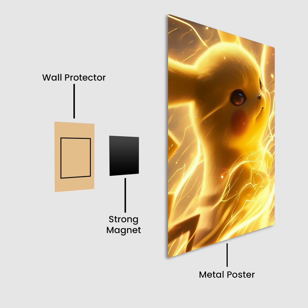 Pikachu: Thunderbolt Showdown Metal Poster