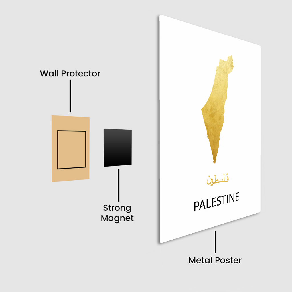 Prayers for Palestine: Dua Metal Poster Set of 2 Pieces