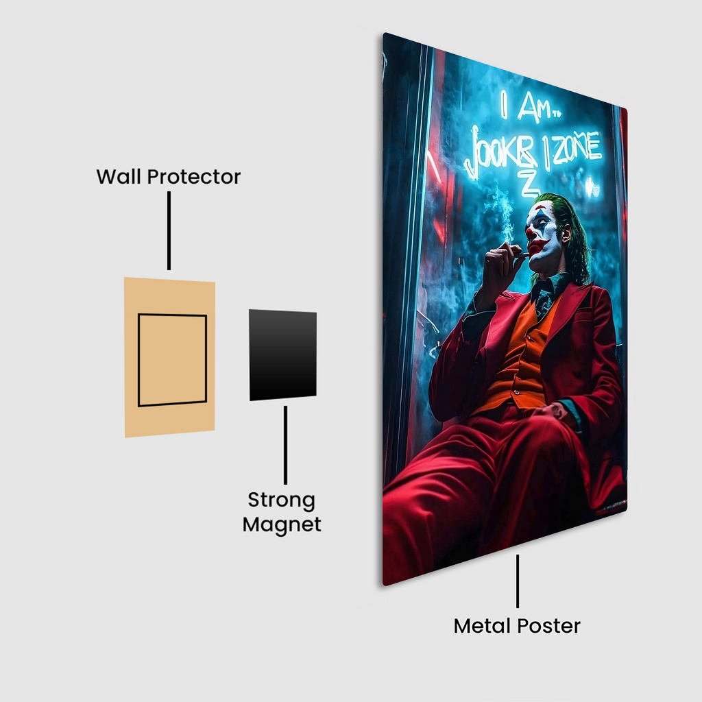 Villain’s Vibe: I Am Joker Metal Poster