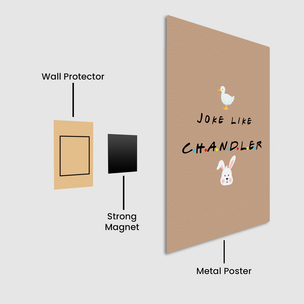 Joke Like Chandler Metal Poster