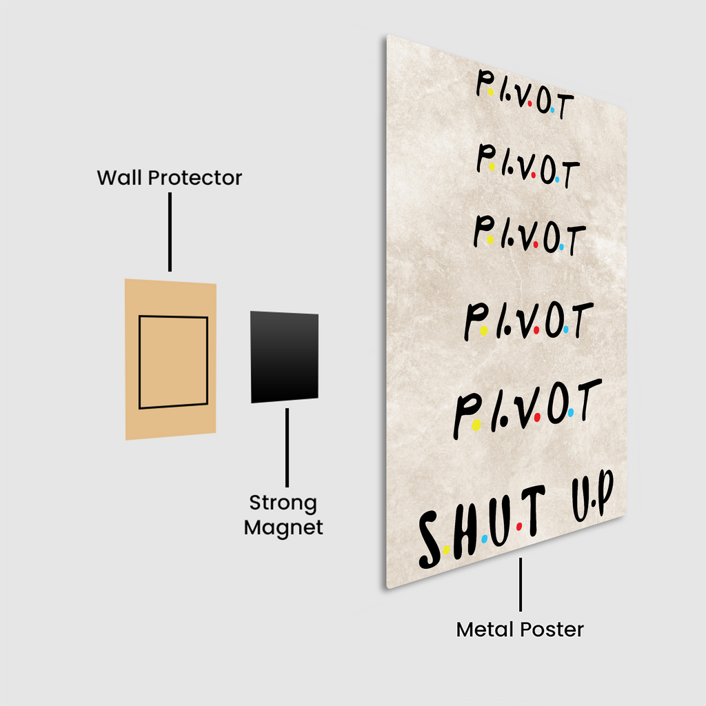 PIVOT! PIVOT! PIVOT! Shut Up! Metal Poster