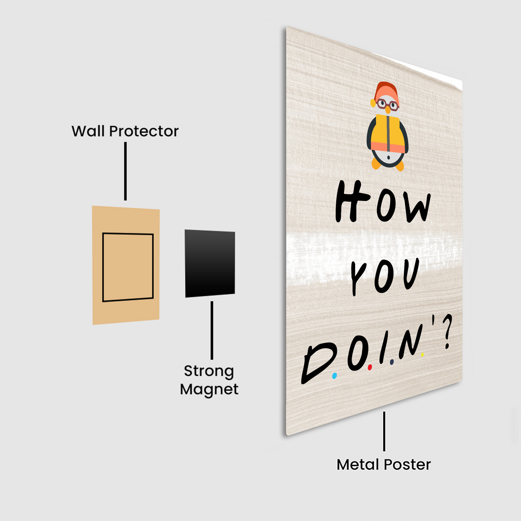 How You Doin'? Metal Poster